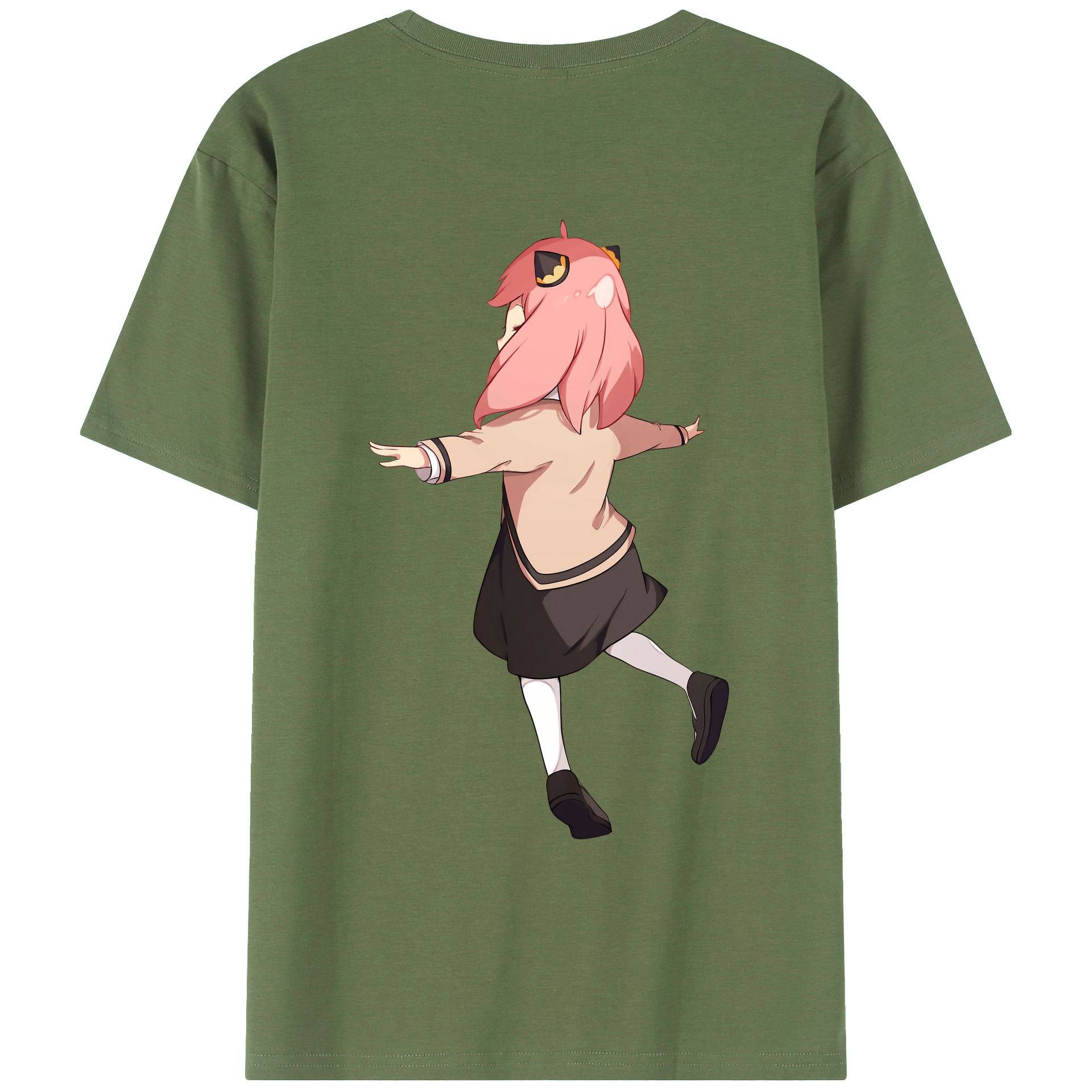 （画像用） SPY×FAMILY间谍家家酒 綿100％ メンズ半袖Tシャツ（バックプリント） 通気性